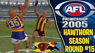 HAWTHORN VS ADELAIDE | SEASON MODE ROUND 15 | AFL PREMIERSHIP 2005 PS2 | #AFL #PS2 #AFL2005