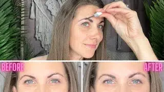 Демонстрация геля Benefit Gimme Brow Volumizing Fiber Gel до и после &mdash; оттенок 5