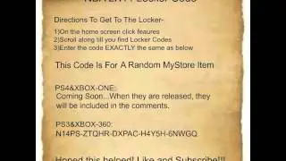 NBA 2K14 Locker Code-MyStore Item-Includes VC!