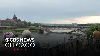 Bridge partially collapse in Dresden, Germany