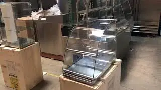Dry Bakery SHOW CASE Federal Donuts Bakery Pastry Display Curved Glass Unrefrigerated LED Lighting