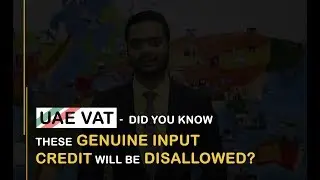 UAE VAT- These genuine Input credit disallowed- did you know ?