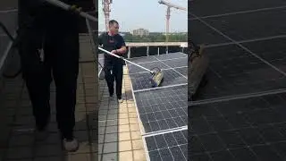 Solar PanelsRotating Cleaning Brush Cleaner Solar Panel Cleaning Tools Dry Cleaning Machine with Kit