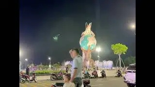 Water Music Show at Ca Mau Square at Night