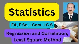 Fitting a Linear Regression Line — Least Squares Method | Regression and Correlation | Class 11