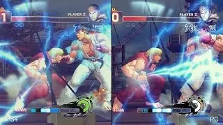 Ultra Street Fighter 4 PS4 vs PC Comparison