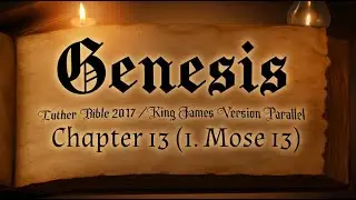 Genesis 13 - Luther Bible 2017 (German Reading) Female Voice King James Parallel LU17 With Text