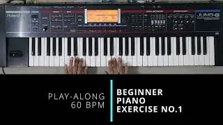 Easy Beginner Piano Exercise No.1 Play-Along