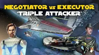 Negotiator vs Executor (Triple Attackers) 7* Punishing One P1 PO HT RC XB Counter | SWGOH