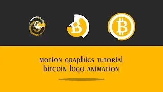 Motion graphics tutorial - bitcoin logo animation
