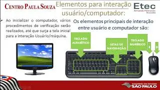 Elementos de Interface entre usu&aacute;rio e computador.