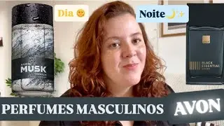 Black Essential Dark e Musk Mineralis - AVON - Perfumes Masculinos Dia e Noite - Bons e Acess&iacute;veis.