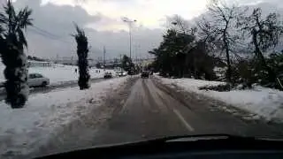 Snow's Tour in Amman, Jordan 13-12-13  ثلوج عمان