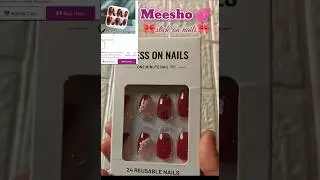 *Meesho* press on nails💅 | fake nails on meesho 💕#meessho #meeshofinds #unboxing