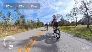 With 100 miles club training 