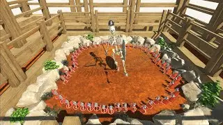 Circle Romanus Army Hunting Giant Enemies Romanus Army Vs Every Units Animal Revolt Battle Simulator
