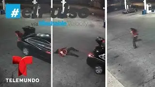 El Pulso | Mujer escapa de su secuestrador en movimiento | Telemundo