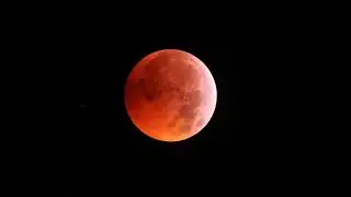 Timelapse of Total lunar eclipse - January 21, 2019