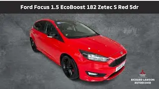 Ford Focus 1.5 EcoBoost 182 Zetec S Red 5dr Review @ Richard Lawson Autoecosse Dundee. SV16NCZ