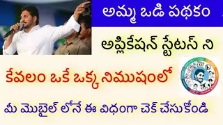 How to Check AMMA VODI Scheme Application Status | Amma Vodi Application Online Status Status
