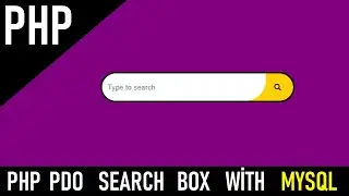 How to Create Php Search Box - Engine with Mysql Database - Search Bar