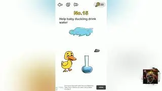 Brain out lvl15 (help the duck drink water) (completed)🤓