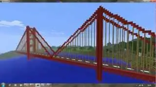 Minecraft Creations: Golden Gate Bridge