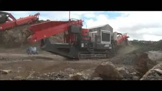 Sandvik QH331 Mobile Cone Crusher || Crushing