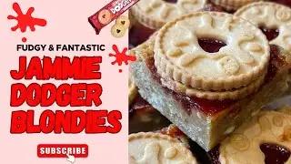 Jammie Dodger Blondies Recipe | The Ultimate Gooey Bake!