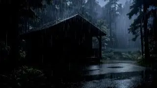 Rain Sounds for Sleeping ⛈️ Heavy Rain & Gentle Thunder for Deep Sleep