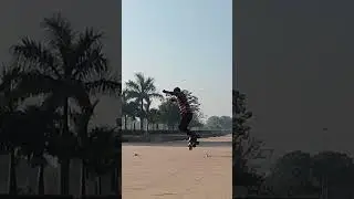 Long jump on inline skate. | Japanese Park | New Delhi.