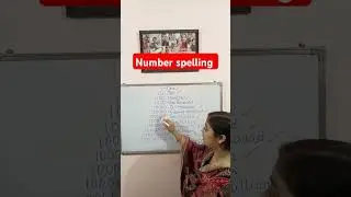 Number spelling #english #englishgrammar #learnenglish #speakenglish #spokenenglish #shorts #maths