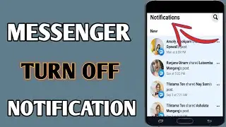 How To Turn Off Messenger Notification // Disable Messenger Notifications