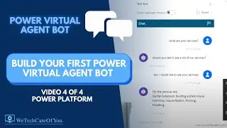 Power Platform series 4/4 - Build your first Power Virtual Agent bot pulling from a SharePoint List