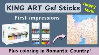 King Art Gel Sticks Unboxing & Testing | Happy Mail Haul