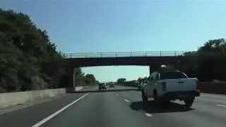 Driving On The M5 Motorway From J7 Worcester To Taunton Deane Services Taunton J25 26, England