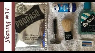 #бритьё  №34 - LEA, Proraso, Omega, Parker R92, Barbasol, Persona #shaving