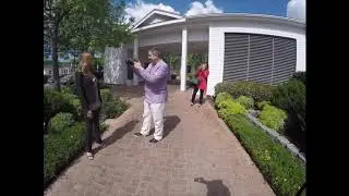 Director Sean Waters w Actress at Culver Studios