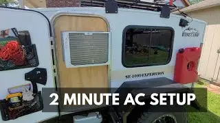 Quick Removable AC Setup for My Offroad Teardrop Camper