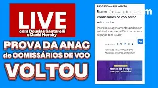 PROVA DA ANAC DE COMISS&Aacute;RIO VOLTOU