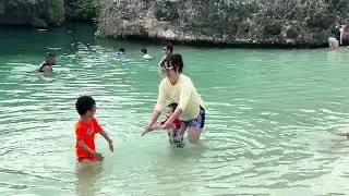 Kids first ocean 🌊 PLAY Splash Battle , cheering for new year 2026! 