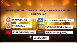 Beethoven 5th Kidstix Percussion and Body Percussion Play Along