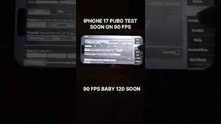 90 FPS ON IPHONE 17 IN PUBG 120 SOON | IPHONE 17 PUBG TEST  #pubgtest #iphone17 #120fps #shorts