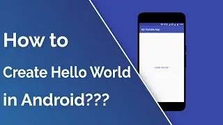 android tutorial for beginners | hello world android app using android studio