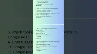 Most Important MCQ Of Google Ads || Campaign || Keyword Planner || Digital Marketing