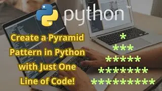 Create a Pyramid Pattern in Python with Just One Line of Code!