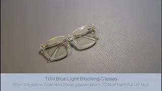 In Hand Review of TIJN Blue Light Blocking Glasses for Women Men