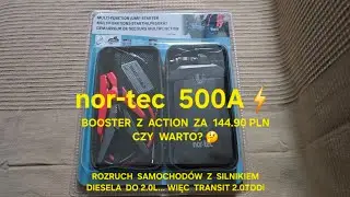 #nor-tec 500A⚡️ popularny booster z #Action czyli lepiej zgubić 144.90 PLN #test 