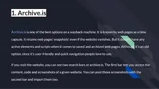 Best Wayback Machine Alternative Sites - Diurnal Tech | A tech blog
