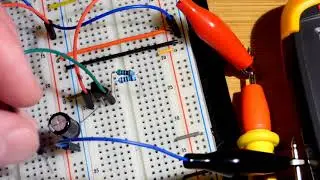 Electronics capacitor voltage steadily rises with a current source demonstration experiment